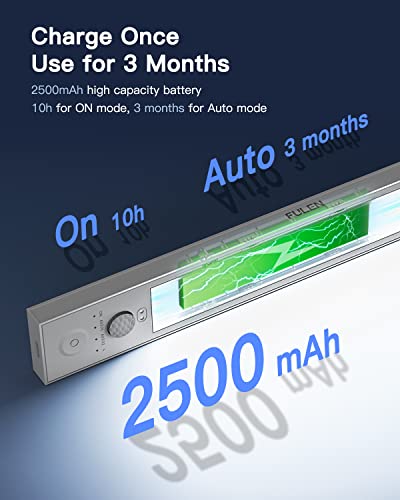 FULEN Motion Sensor Under Cabinet Lights, Wireless Under Counter Lights for Kitchen, LED Closet Lights 2500mAh Rechargeable Battery Operated, Super Bright for Pantry, Stairs, Cupboard, 3 Pack, White FULEN Motion Sensor Under Cabinet Lights, Wireless Under Counter Lights for Kitchen, LED Closet Lights 2500mAh Rechargeable Battery Operated, Super Bright for Pantry, Stairs, Cupboard, 3 Pack, White