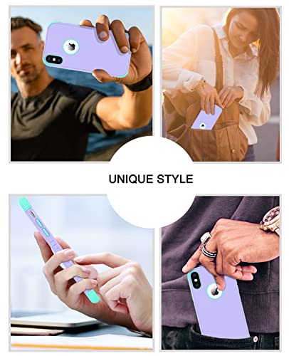 Bentoben Iphone Xs Max Case, Phone Case Iphone Xs Max, Heavy Duty 2 In 1 Full Body Rugged Shockproof Protection Hybrid Hard Pc Bumper Drop Protective Girls Women Boys Iphone Xsmax Covers, Purple/Mint #TOP5