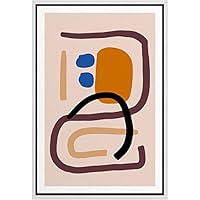 SIGNWIN Framed Canvas Wall Art Boho Decor Illustration Canvas Prints Home Artwork Decoration for Living Room,Bedroom - 16x24 inches