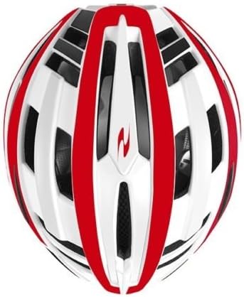 GIST Casco Kona Colore Bianco-Rosso Taglia S-M : Sport e tempo libero