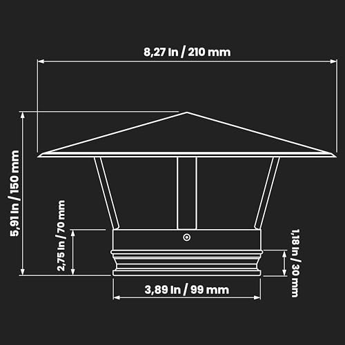 Terminal de ventilation de toit étanche pour maison saine - 3