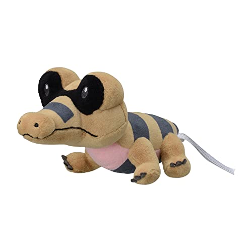 Peluche Sandile # 551 Sitting Cuties Pokémon figurine en tissu de 15 cm génération 5
