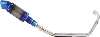 rweuiui Full System Motorcycle Muffler Exhaust For Yamaha YZF-R15 R125 For MT125 For MT-15 For MT 15 125 V3 R125 2008 2009 2010 2011 2012 2013-2019 Muffler Center Link Pipe (Color : Rear right)