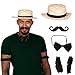 Tigerdoe Barber Costume - Carnival Costume - Barbershop Quartet Costume - 1920 Costumes (Black Barber Costume Set)