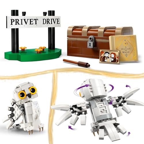 Harry Potter Edvige al Numero 4 di Privet Drive, Gioco di Fantasia per Bambini e Bambine da 7 Anni, Modellino da Costruire della Civetta delle Nevi, Piccola Idea Regalo dal Wizarding World 76425 - Lego - Immagine 2