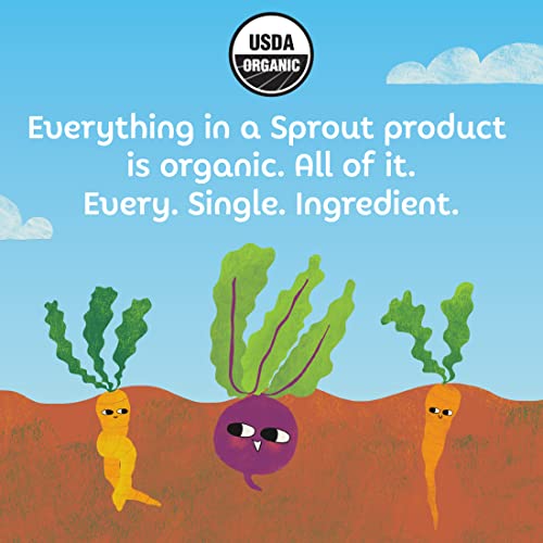 Sprout Organics, Carrot, Chickpeas, Zucchini & Pear, 6+ Month Pouches, 3.5 Oz (12-Count) #TOP7