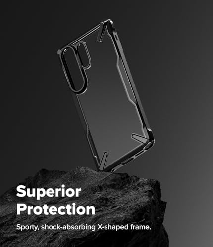 Image of Ringke Fusion-X for Samsung Galaxy S26 Ultra Case Back Cover [Heavy Duty X-Frame] Rugged Shockproof Bumper Protective with Non-Slip Side Grip - Black