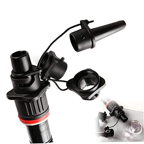 Kayak Air Valve Adaptor Inflatable Boat Air Valve Attachment Pump Converter Accessory Black Kayak Adaptor Inflatable Boat Pump Converter2