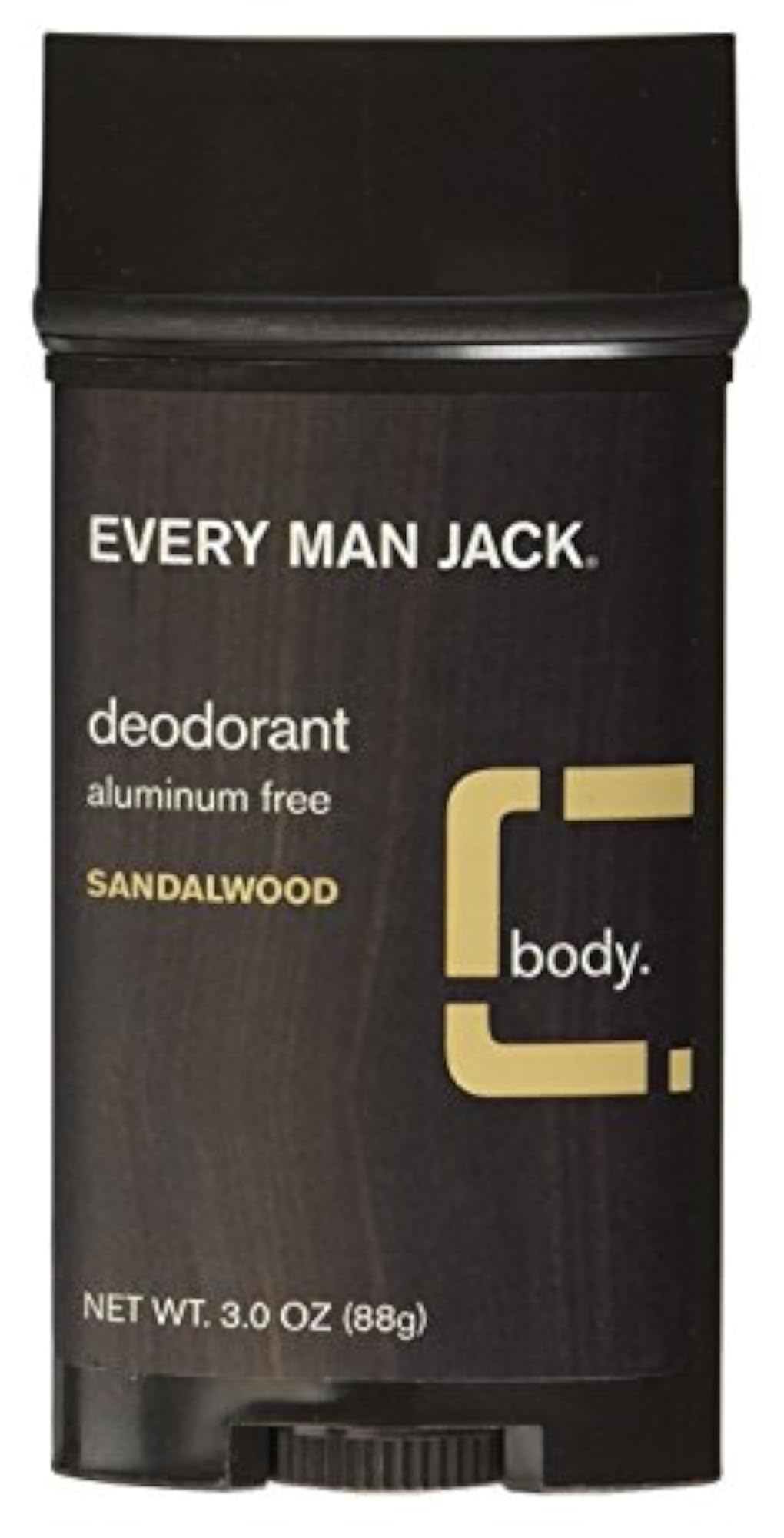 Dedorant Stick Sandalwood, 3 OZ (Pack of 6)