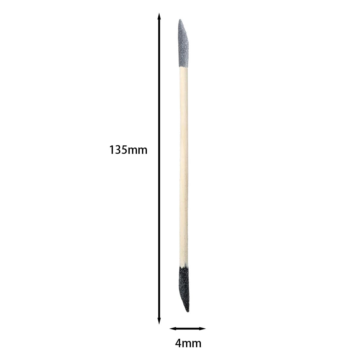 50 Pezzi Bastoncini abrasivi a Doppia Testa Bastoncini per lucidatura del Legno per Unghie Pulizia dei Dettagli Strumenti di levigatura fine per spazi ristretti Grana fine 150 Nero 280 Grigio