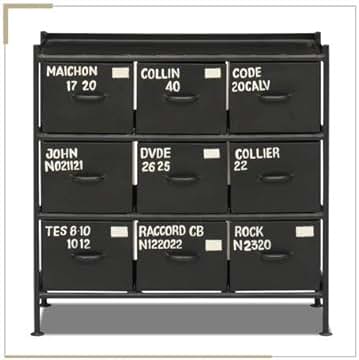 Amazon｜使うと雰囲気の良くなるスチールチェスト ＜ienowa/9杯引出