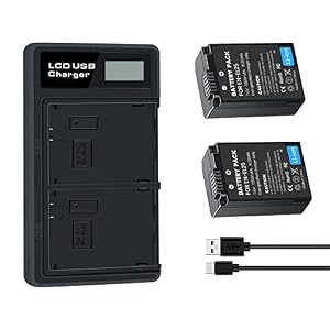OYOMBA 2-Pack EN-EL25 Batterie Rechargeables Compatibles avec Nikon Z50, Z 50, et Chargeur Double USB pour Batterie Nikon EN-EL25a/4241,Nikon Z FC Mirrorless, Caméras Série Z