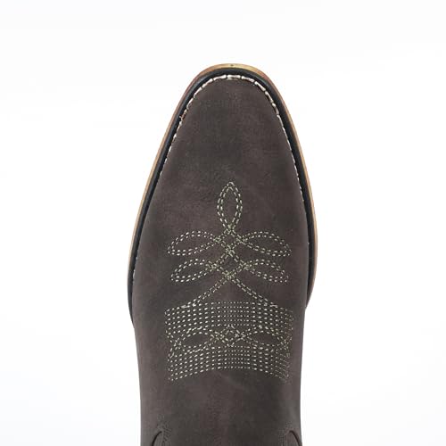 Image of IUV Cowboy Boots For Women Pointy Toe Women's Western Boots Cowgirl Boots Mid Calf Boots