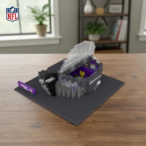 Image of FOCO NFL Unisex-Adult NFL Team Construction Blocks 3D Mini BRXLZ Stadium
