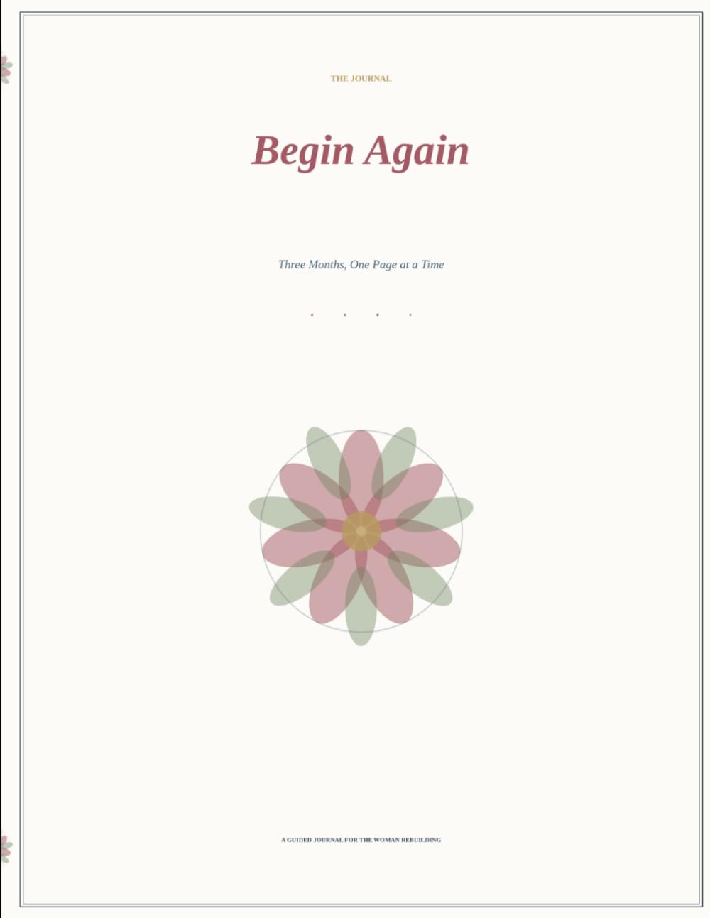 Begin Again Journal for Healing