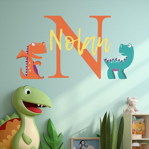 Vinilo decorativo dinosaurios personalizado para pared