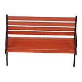 chaises design vintage bois Finition soignée : avec une forme réaliste et une bonne finition, répondra à vos besoins à diverses fins, modèle de mini banc de parc, banc de parc miniature