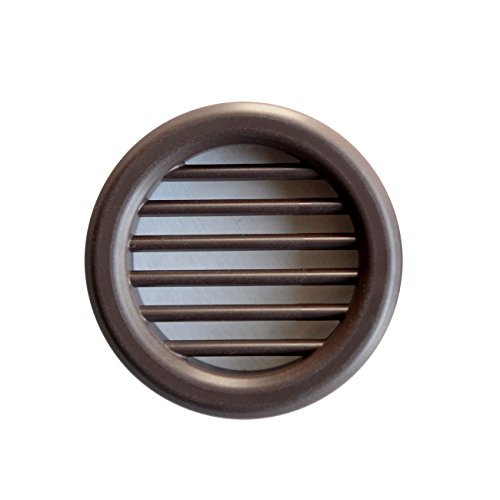 La Ventilazione T3M-Y Round Plastic Recessed Ventilation Grille, Brown, Diametro esterno 40 mm - Image 2