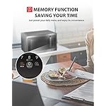 TOSHIBA ML-EM45P(BS) Countertop Microwave Oven with Smart Sensor and Position Memory Turntable, Function, 1.6 Cu.ft 13.6" Removable Black Stainless Steel, 1200W - Image 5