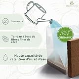growgreens terreau de coco compressé, brique de 600 g et 3 L photo 3
