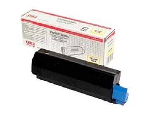 Toner OKI C3200 jaune 43034805 cartouche laser pour impression couleur 1500 pages