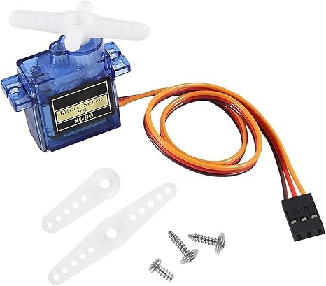 Plastic SP Electron Pack Of 1 Pcs SG90 Micro Mini Servo Motor, SG90 Servo Kit Compatible With RC Helicopter Airplane Car Boat Robot And Many Other Toys.