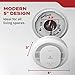Kidde Hardwired Smoke Detector, AA Battery Backup, Interconnectable, LED Warning Light Indicators, 4 Pack