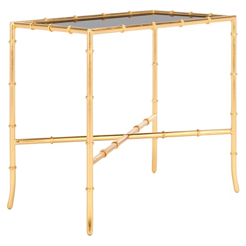 SAFAVIEH Home Collection Chandler Accent Table, Gold Cross Base with