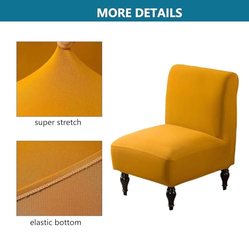 Funda para silla sin brazos elástica y lavable gris oscuro pack de 2 OBASDFD 6