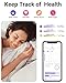 2024 New Smart Ring Health Tracker for Men Women - IP68 Waterproof Fitness Ring with Sleep Tracker/Heart Rate/Blood Oxygen/Steps/Distance/Calories, Air Gestures, Charging case Up to 7-Day, Glod #8