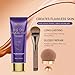 Body Coverage Perfector with Brush - Waterproof Leg & Body Makeup for Skin Imperfections & Uneven Tone, Transfer-Resistant Natural Finish Concealer, Flawless Looking Legs (Golden Radiance)