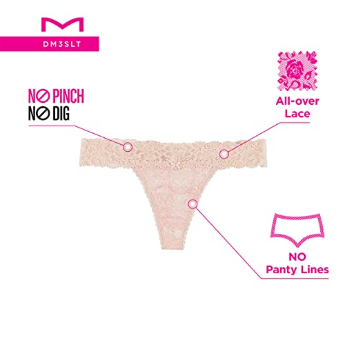 Image of Maidenform Women's Underwear Thongs Pack, 3-Pack, Thong Lace Underwear Women Pack, Sexy Wedding Lace Panties for Women