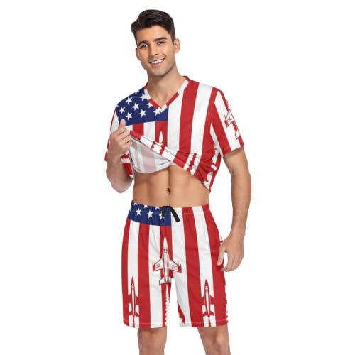Camisas de pijama para hombre cómodas y frescas contra el calor nocturno talla S 4
