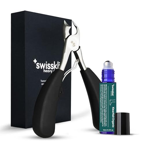 Swissklip Toenail Care Set I Heavy Duty Nail Clipper & Medi-Care Stick for Toenail I Pedicure Protection at its Best