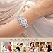 Imagen de Healeved Reloj de Pulsera Mujer Elegante y Delicado en Metal Plata Pantalla Precisa y Cómodo para Uso Diario y Ocasiones Formales