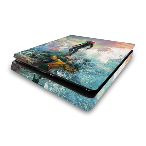 Skin vinyle PS4 Slim Aquaman protection anti-rayures