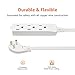 Amazon Basics 15-Foot 3-Prong Flat Plug Grounded Indoor Extension Cord with 3 Outlets - 13 Amps, 1625 Watts, 125 VAC, White