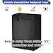 FlexiDapt Dustproof Dehumidifier Cover for Storage, Universal Waterproof Home Appliances Cover, Black