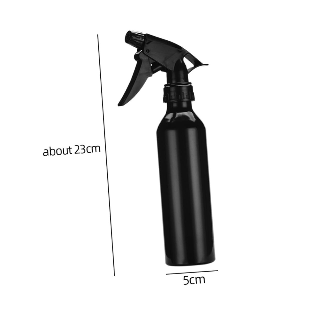 Mipcase 5 pezzi Spray in Alluminio Nero Ricaricabili per Nebulizzatore Diffusore Uniforme per Profumi Acqua e Cosmetici Ugello Rotante Facile da Usare