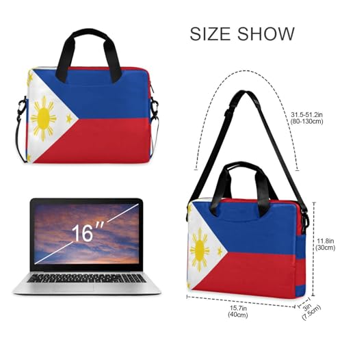 Funda portátil para laptop 15.6 pulg con asa y correa miniatura 5