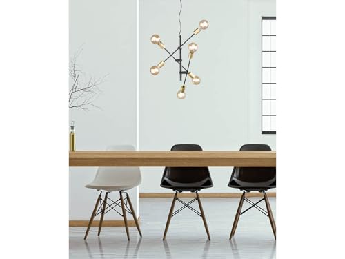 Colgante CROSS Trio Lighting de 6 luces E27 6