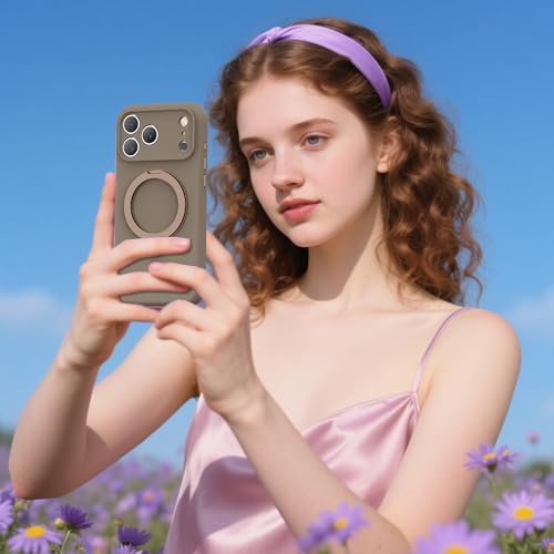 Coque iPhone 17 Pro Max compatible Mag-Safe antichoc doré désert - 7