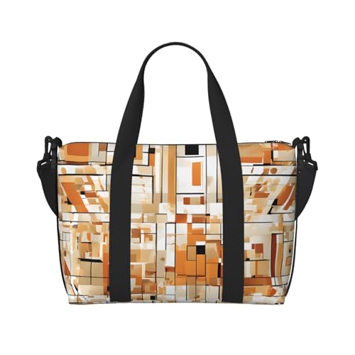 Sac de sport pliable au design moderne du milieu du siècle noir One Size