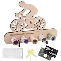 ENLACE Fahrrad Geschenk, Holz Geldgeschenk für Radfahrer, Originelle Fahrrad Deko, Geschenke für Frauen und Männer, Geburtstag, Reise