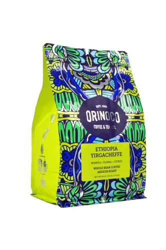 Orinoco Ethiopian Yirgacheffe 2.5Lb Bag, Medium Roast, Whole Bean Coffee, 100% Arabica Beans #TOP1