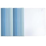 VEGCOO 20 Pièces Transparent Reliure Dossier Baguette, Feuilles A4 Couverture De Rapports...