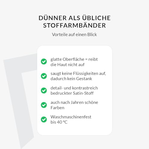 Hunde-Motiv-Armband - Stoffarmband mit süßen Hunde-Motiven für Hundeliebhaber - Wasserfestes Satinarmband - Geschenk für Hundebesitzer - Stylisches Hunde-Accessoire