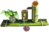 ZAPION Water Features for The Garden, Bamboo Water Feature Ornaments,S Fountain, Water Fountain, Pum