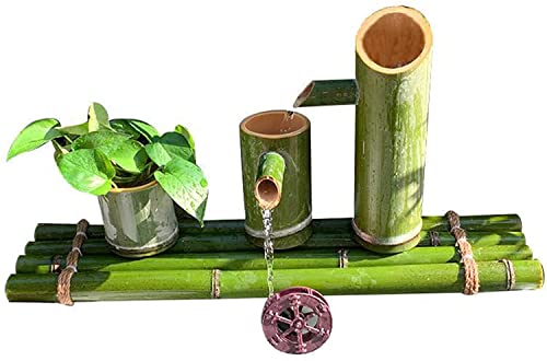 Zapion Water Features For The Garden, Bamboo Water Feature Ornaments,S Fountain, Water Fountain, Pump,Bamboo Fountain For Pond, Fish Tank, Garden #TOP10