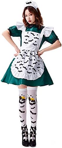 Amazon Co Jp メイド服 子供 大人 ハロウィン コスプレ 仮装 女の子 ワンピース ロング 長袖 可愛い キッズ レディース コウモリ エプロン カチューシャ 吸血鬼メイド ウェイトレス コスチューム 親子服 イベント パーティー 舞台服 ピアノ 発表会 演奏会 おもちゃ